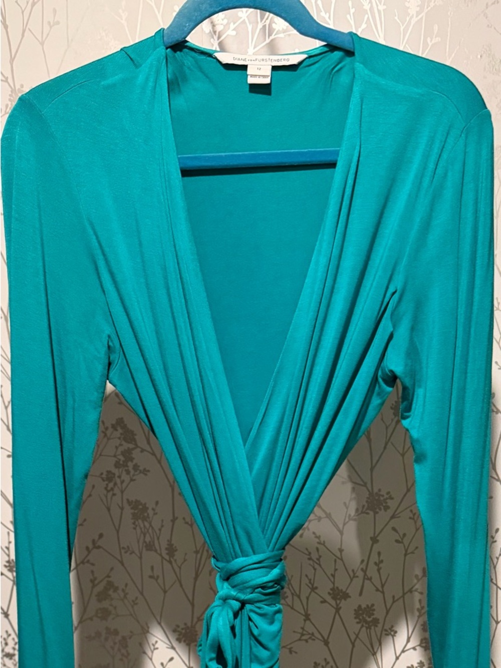 Diane Von Furstenberg Teal Green Top